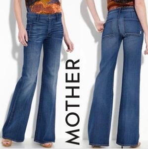 Mother Women's Blue Flare Jeans